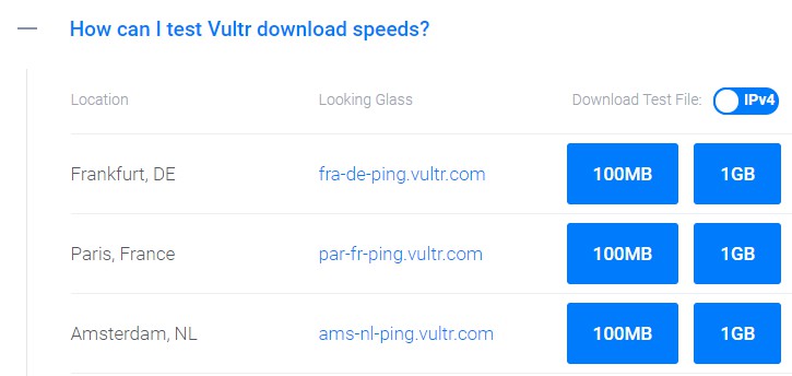 美国VPS Vultr所有机房速度测试及测试IP地址汇总-VPS排行榜
